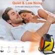 Electric Patio Heater - Greenhouse Fan Heater Portable Space Heater, Adjustable Thermostat, for Greenhouse, Garage, Office, Workplace, PTC Fast Heating, Electric Ceramic Heaters,Metal Base - 3