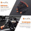 IKURAM R 2 Bike Rack Bicycle Carrier Racks Hitch Mount Double Foldable Rack for Cars, Trucks, SUV's and minivans with a 2