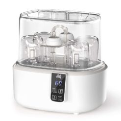 Bottle Sterilizer and Dryer, Fast Electric Steam Sterilizer and Dryer for Baby Bottles Pacifier Breast Pump, Dries Faster Large Capacity Holds 6 Bottles, LED Display Auto-Off Baby Bottle Washer - 1