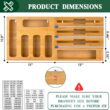 Calmbee 9 IN 1 Storage Bag Organizer for Kitchen Drawer, Bamboo Foil and Plastic Wrap Organizer with Cutter, Kitchen Organizers and Storage Compatible with Gallon, Quart, Sandwich and Snack Size Bag - 6