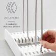 YouCopia StoreMore Expandable Cookware Rack Adjustable Pan Organizer for Kitchen Cabinet Storage, White YouCopia StoreMore Expandable Cookware Rack Adjustable Pan Organizer for Kitchen Cabinet Storage, White - 3