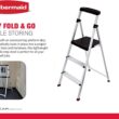 Rubbermaid RMA-3 3-Step Lightweight Aluminum Step Stool with Project Top, 225-pound Capacity - 2