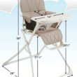 Primo PopUp Folding High Chair, 28x24x38 Inch (Pack of 1) - 6