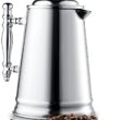 Francois et Mimi Custom-Style Double Wall French Coffee Press, 34-Ounce, Stainless Steel (Vintage) - 1