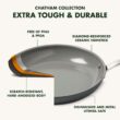 GreenPan Chatham Hard Anodized Healthy Ceramic Nonstick, 3QT Saucepan Pot with Lid, PFAS-Free, Dishwasher Safe, Oven Safe, Gray - 3