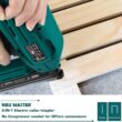Electric Brad Nailer, NEU MASTER NTC0040 Electric Nail Gun/Staple Gun for Upholstery, Carpentry and Woodworking Projects, 1/4'' Narrow Crown Staples 200pcs and Nails 800pcs Included - 2