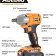 Adedad Cordless Impact Wrench 1/2 inch, 20V Brushless Impact Gun with Battery and Charger, High Torque 240 ft-lbs 3000 RPM Impact Wrench with 1-Hour Fast Charger, Led Light - 2