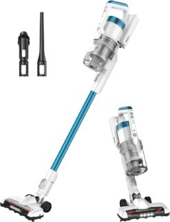Eureka NEC180 RapidClean Pro Cordless Stick and Handheld Vacuum Cleaner for Hard Floors, Battery-Operated Portable Vacuum Cleaner with Maximum Efficiency Powerful Suction White - 1