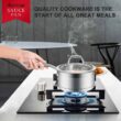 Duxtop Professional Stainless Steel Sauce Pan with Lid, Kitchen Cookware, Induction Pot with Impact-bonded Base Technology, 2.5 Quart - 7