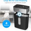 BONSEN Shredder for Home Office, 8-Sheet Crosscut Credit Card Shredder (S3101) BONSEN Shredder for Home Office, 8-Sheet Crosscut Credit Card Shredder, Small Paper Shredder for Home Use with 4 Gallons Wastebasket, High Security Level P-4, ETL Certification (S3101) - 4