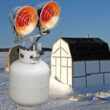 Avenger FBDTP30 Infra-Red Tank Top Outdoor Heater for Use with Propane Gas Tanks for Camping, Patios, and More, Double Burner, 30,000 BTU, Silver - 4
