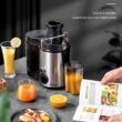 Juicer Machines, Aiheal Juicer Whole Fruit and Vegetables with 3 Speed Control, Centrifugal Juicer Juicer Machines, Aiheal Juicer Whole Fruit and Vegetables with 3 Speed Control, Centrifugal Juicer with Wide Mouth 3” Feed Chute, BPA Free, Easy to Clean, Juice Recipe Included - 8