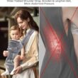 Baby Carrier with Hip Seat, Mumgaroo Baby Carrier Newborn to Toddler All Seasons & All Position Hip Baby Carrier with Hood & Extra Safety Belt, Baby Holder Carrier for Breastfeeding, Infant & Toddler - 6