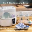 Bottle Sterilizer and Dryer, Fast Electric Steam Sterilizer and Dryer for Baby Bottles Pacifier Breast Pump, Dries Faster Large Capacity Holds 6 Bottles, LED Display Auto-Off Baby Bottle Washer - 4