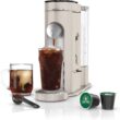 Ninja PB041ST Pods & Grounds Single-Serve Coffee Maker, K-Cup Pod Compatible, 56-oz. Reservoir, 6-oz. Cup to 24-oz. Travel Mug Brew Sizes, Iced Coffee Maker, Stone - 1