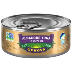 Genova Premium Albacore Tuna in Olive Oil, Wild Caught, Solid White, 5 oz. Can (Pack of 12) - 1