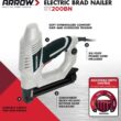 Arrow ET200BN Heavy Duty Electric Brad Nailer, Professional Nail Gun for Trim, Picture Frames, Crafts, Fencing, Uses Brad Nails in 5/8-Inch, 3/4-Inch, 1-Inch, and 1-1/4-Inch - 2