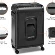 Amazon Basics 8 Sheet High Security Micro Cut Shredder with Pullout Basket, Black - 5