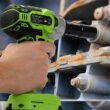 Yougfin Cordless Impact Wrench, 20V Power Brushless Impact Driver,2 Variable Speed Mode, High Torque 320N.M, 4.0Ah Li-ion Battery & Fast Charger, Power Tool for Home ＆ Car (1/2 Inch) - 2