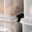 IRIS USA 6 Pack 19qt WEATHERPRO Airtight Plastic Storage Bin with Lid and Seal and 4 Secure Latching Buckles - 7