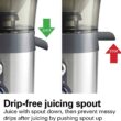 Hamilton Beach Juicer Machine, Centrifugal Extractor, Holds 40 oz. - 850W Motor, Silver Hamilton Beach Juicer Machine, Centrifugal Extractor, Big Mouth 3