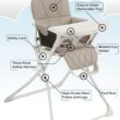 Primo PopUp Folding High Chair, 28x24x38 Inch (Pack of 1) - 3