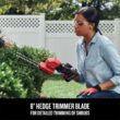 CRAFTSMAN V20 Cordless Handheld Grass Trimmer and Mini Hedge Trimmer Kit (CMCSS800C1),Red - 4
