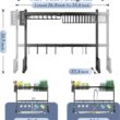 Over The Sink Dish Drying Rack, Adjustable (26.8