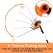 GARCARE Electric Pole Hedge Trimmer, Power Hedge Trimmer with 20 inch Dual-Action Laser Cut & Adjustable Cutting Head, 4.8Amp, 600W, Corded - 2