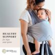 Moby Easy-Wrap Carrier | Baby Carrier and Wrap in One for Mothers, Fathers, and Caregivers | Designed for Newborns, Infants, and Toddlers | Holder Can Carry Babies up to 33 lbs | Smoked Pearl - 2