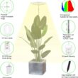 Plant Grow Light,yadoker LED Growing Light Full Spectrum for Indoor Plants,Height Adjustable, Automatic Timer, 5V Low Safe Voltage,Idea for Large Plant Light, 2 Pack - 4