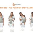 Ergobaby Omni 360 All-Position Baby Carrier for Newborn to Toddler with Lumbar Support (7-45 Pounds), Pure Black, 1 Count (Pack of 1) - 3