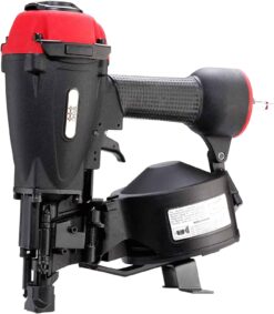 3PLUS HCN45SP 11 Gauge 15 Degree 3/4" to 1-3/4" Coil Roofing Nailer Pneumatic Roof Nail Gun - 1