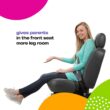 Cosco Mighty Fit 65 DX Convertible Car Seat (Heather Onyx Gray) - 6