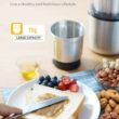 SHARDOR Coffee Grinder Electric Herb/Wet Grinder for Spices and Seeds with 2 Removable Stainless Steel Bowls, Silver - 4