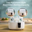 Bottle Sterilizer and Dryer, Fast Electric Steam Sterilizer and Dryer for Baby Bottles Pacifier Breast Pump, Dries Faster Large Capacity Holds 6 Bottles, LED Display Auto-Off Baby Bottle Washer - 3