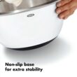 OXO Good Grips 3-Piece Stainless-Steel Mixing Bowl Set, White - 5