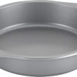 Farberware Nonstick Steel Bakeware Set with Cooling Rack, Baking Pan and Cookie Sheet Set with Nonstick Bread Pan and Cooling Grid, 10-Piece Set, Gray - 4
