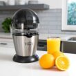 Effortless Citrus Juicing with Vinci's Hands-Free Electric Juicer Vinci Hands-Free Patented Electric Citrus Juicer 1-Button Easy Press Lemon Lime Orange Grapefruit Juice Squeezer Easy to Clean Juicer Machine, Black/Stainless Steel - 3