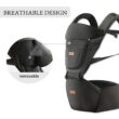 Baby Carrier with Hip Seat, Baby Carrier Newborn to Toddler, 6-in-1 Ways to Carry, All Seasons, Adjustable Baby Holder Carrier for Breastfeeding (Black） - 8