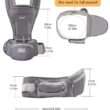 Baby Carrier with Hip Seat, Mumgaroo Baby Carrier Newborn to Toddler All Seasons & All Position Hip Baby Carrier with Hood & Extra Safety Belt, Baby Holder Carrier for Breastfeeding, Infant & Toddler - 8