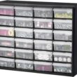 Akro-Mils 24 Cabinet 10724, Plastic Parts Storage Hardware and Craft Cabinet, (20-Inch W x 6-Inch D x 16-Inch H), Black Akro-Mils 24 Cabinet 10724, Plastic Parts Storage Hardware and Craft Cabinet, (20-Inch W x 6-Inch D x 16-Inch H), Black - 7