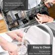 Juicer Machines, Aiheal Juicer Whole Fruit and Vegetables with 3 Speed Control, Centrifugal Juicer Juicer Machines, Aiheal Juicer Whole Fruit and Vegetables with 3 Speed Control, Centrifugal Juicer with Wide Mouth 3” Feed Chute, BPA Free, Easy to Clean, Juice Recipe Included - 5