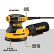 DEWALT DWE6421K Orbital Sander Kit, 5 inch, 3 amp, Corded, 12,000 OPM