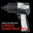 Ingersoll Rand 231C 1/2” Drive Air Impact Wrench – Lightweight, Max 600 ft-lbs Torque Output, Adjustable Power, Twin Hammer, Silver, 3.4 x 8.2 x 8.8 inches - 4