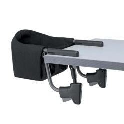 Chicco FastLock Hook-On High Chair, Portable High Chair for Babies and Toddlers, Sets up in Seconds | Black/Black - 1