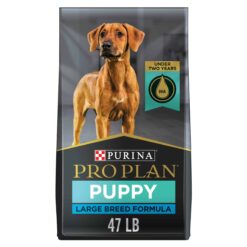 Purina Pro Plan Chicken & Rice Formula Large Breed Dry Puppy Food, 47 lb. Bag