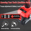 AOBEN 21V Cordless High Torque Impact Wrench 1/2 inch, Powerful Brushless Motor with Max Torque 450 ft-lb (600N.m), 4.0Ah Battery, 6 PCS Sockets (17-22mm), Fast Charger and Tool Box - 5