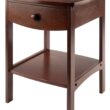 Winsome Wood Claire Accent Table, Walnut - 1