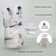 LÍLLÉbaby Complete All Seasons Ergonomic 6-in-1 Baby Carrier Newborn to Toddler - with Lumbar Support - for Children 7-45 Pounds - 360 Degree Baby Wearing - Inward & Outward Facing - Stone - 3